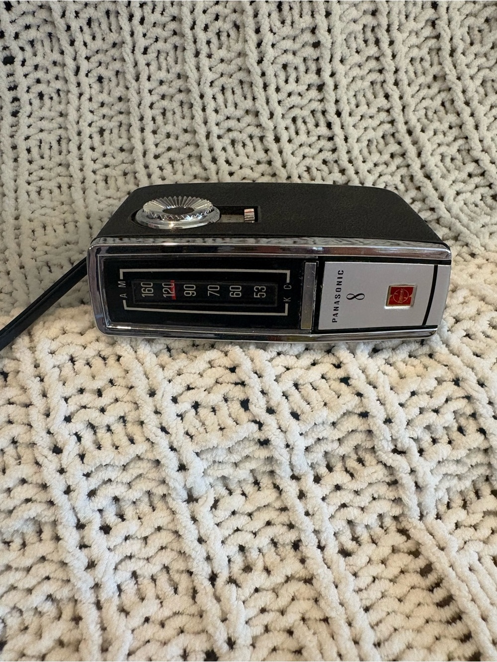 Panasonic Black AM Portable Clock Radio